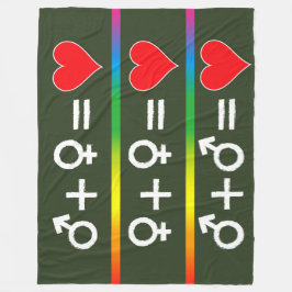 愛の方程式 フリースブランケット