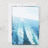 愛の旅|クルーズ船/目的地でのウェディング 招待状 (裏面)