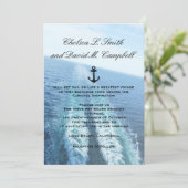 ©愛の旅|クルーズ船/目的地の結婚式 招待状 (スタンド正面)