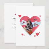 愛の旅: 心からのカード 招待状 (正面/裏面)