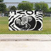 愛の旗で抗議する 横断幕 (インサイチュ)