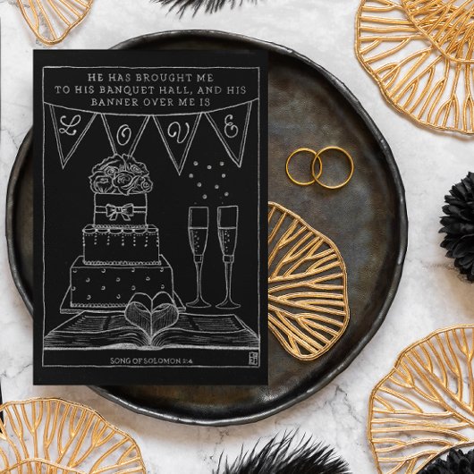 愛の旗(バナー)で私をおおって - 励ましのポストカード ポストカード