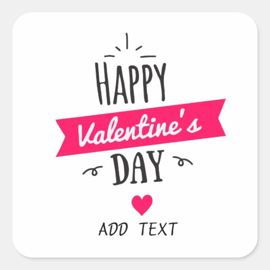 愛の日と愛するすべての人 スクエアシール (正面)