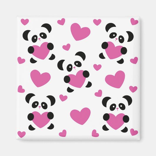 愛の日のパターン マグネット (正面)