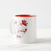 愛の日の幸福な資本主義的搾取 ツートーンマグカップ (正面左)