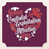 愛の日の幸福な資本主義的搾取 ペーパーコースター (正面)