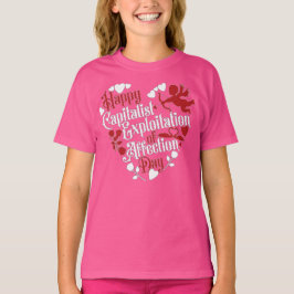 愛の日の幸福な資本主義的搾取 Tシャツ