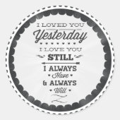 愛の日の詩のシール ラウンドシール (正面)