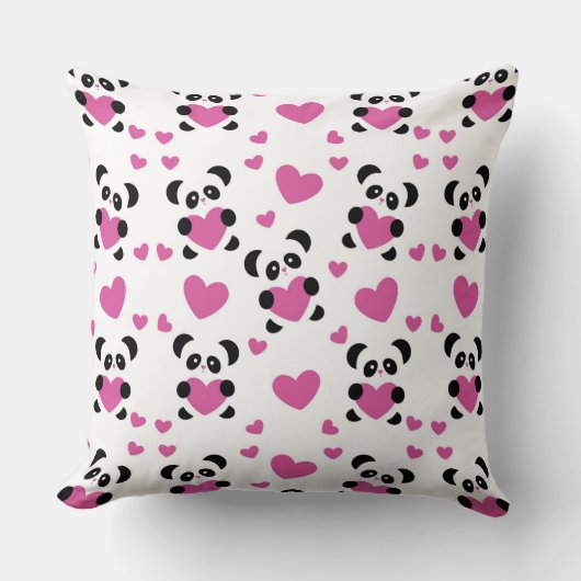 愛の日へのパターン クッション (正面)