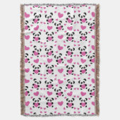 愛の日へのパターン スローブランケット (正面縦)