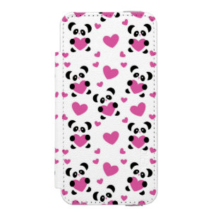 愛の日へのパターン iPhone SE/5/5sウォレットケース