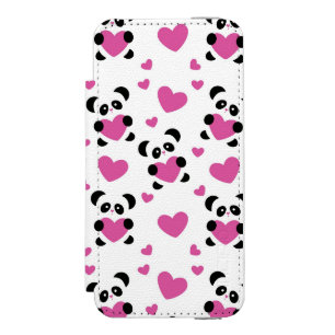 愛の日へのパターン iPhone SE/5/5sウォレットケース