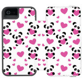 愛の日へのパターン INCIPIO iPhoneウォレットケース (フォリオ Open)