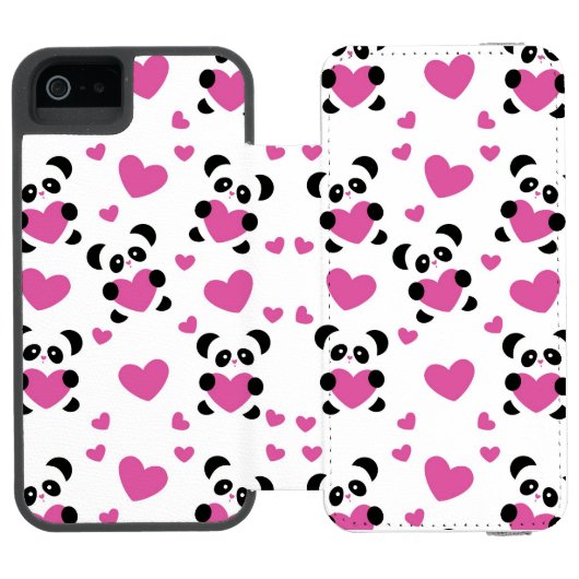 愛の日へのパターン INCIPIO iPhoneウォレットケース (フォリオ Open)