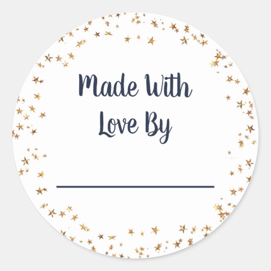 愛の星で作られる ラウンドシール (正面)