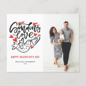 愛の書を送る鳩バレンタインデーのカード (正面)