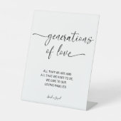 愛の書モダン道の結婚世代 台座サイン (正面)