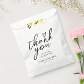 愛の書道ありがとうハートブラックID940 フェイバーバッグ (封をした状態)