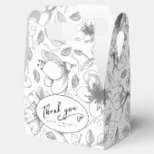 愛の書道ありがとうハートブラックID940 フェイバーボックス (オープン)