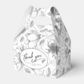 愛の書道ありがとうハートブラックID940 フェイバーボックス (正面サイド)