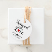 愛の書道の赤いハート結婚を フェイバータグ (インサイチュ)