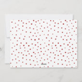 愛の書道バレンタインデーのカードを送る シーズンカード (裏面)