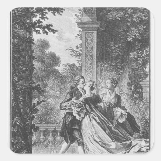 愛の最初のキス スクエアシール (正面)