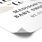 愛の月とバックスター雲ベビーシャワーへようこそ ポスター (角)