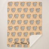 『愛の朝の光』 シェルパブランケット (正面)