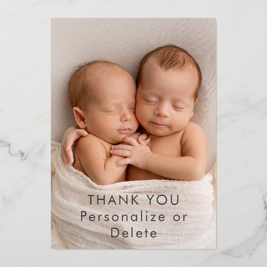 愛の木かわいい意味のある写真パーソナライズされた|過去記事 箔招待状 (裏面)