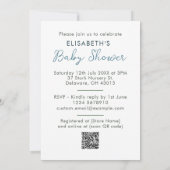 愛の木の意味のある赤パーソナライズされたちゃんシャワー 招待状 (裏面)