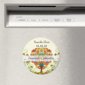 愛の木の魅惑の森結婚の輪 マグネット (インサイチュ (食洗機))