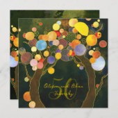 愛の木50周年結婚記念 招待状 (正面/裏面)