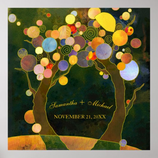 愛の木、愛の儀式のシンボル結婚|過去記事 ポスター (正面)
