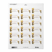 愛の木：結婚の住所 シール (フルシート)