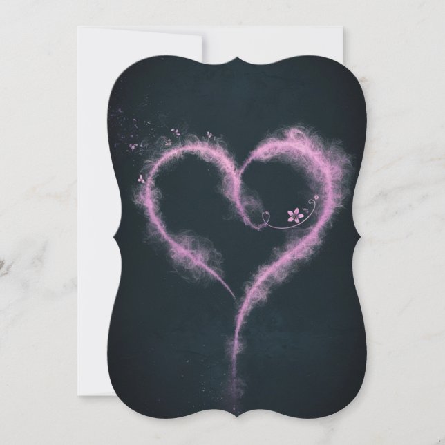 愛の本質：紫の色相のフローラハート (正面)