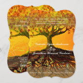 愛の根っこ ロマンティックツリー ウェディング 招待状 (正面/裏面)