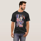 愛の格言7月4日の愛国心 Tシャツ (正面フル)