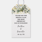 愛の植物のギフトのユーカリ金ゴールドの恩恵を育てる ギフトタグ (裏面)