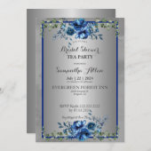 愛の植物性花びら:ブライダルのために私たちに参加 招待状 (正面/裏面)