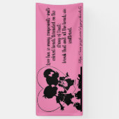 「愛の構成要素」 横断幕 (縦)