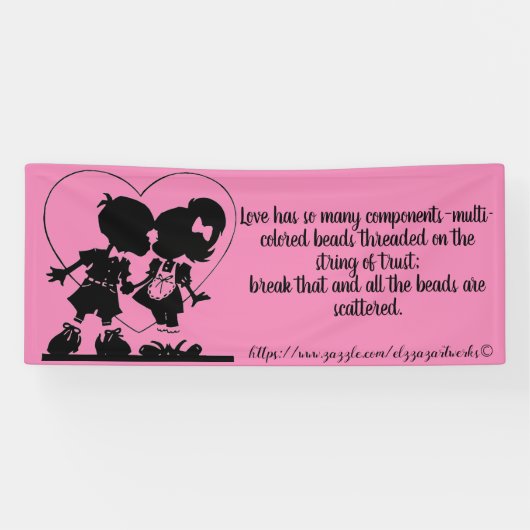 「愛の構成要素」 横断幕 (横)