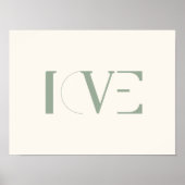 愛の横向きポスター ポスター (正面)