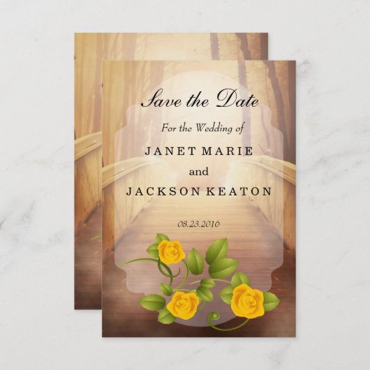 愛の橋、自然結婚ズ セーブザデート (正面/裏面)