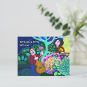 愛の歌を歌って 案内ポストカード (スタンド正面)