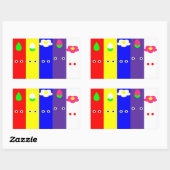 愛の歌ステッカー 長方形シール (シート)