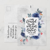 愛の歌３：４　 わたしは愛するひとを見つけた。 ポストカード (正面/裏面)