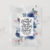 愛の歌３：４　 わたしは愛する人を発見した ポストカード (正面/裏面)