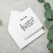 愛の歌、ノート間の鳥、カスタマイズ可能 サンキューカード