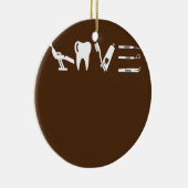 愛の歯科外科歯科医師歯科助手 セラミックオーナメント (右)